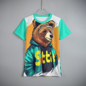 Smart Bear Design - All-Over Print Kid's T-Shirt