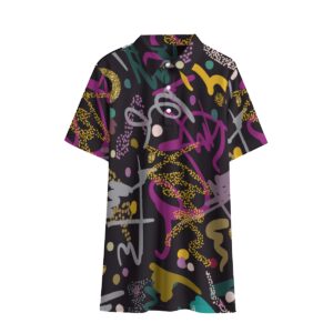 Colorful Graffiti Deaign - All-Over Print Men's Polo Shirt | Birdseye