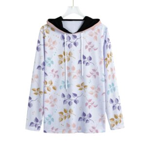 Blossom Branches Pattern Design - All-Over Print Men's Long Sleeve Pullover Hoodie