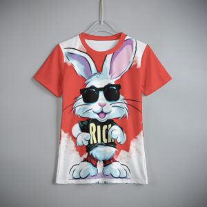 Smart Bunny Rich Design - All-Over Print Kid's T-Shirt