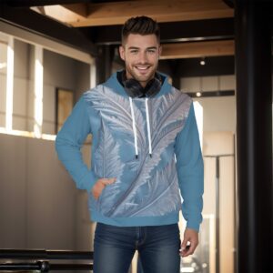Frost Pattern Backgrounds - All-Over Print Men's Pullover Hoodie