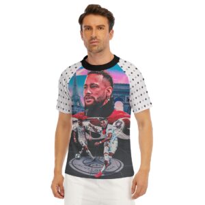 Famous Football Superstar Neymar - All-Over Print Men's Tight Surf Clothing With Half Sleeves