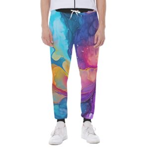 Abstract Alcohal Ink Background - All-Over Print Men's Sweatpants