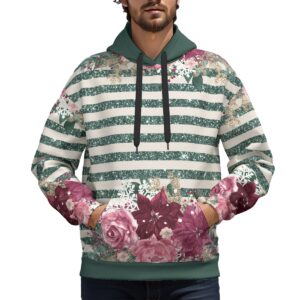 Burgundy Christmas Digital Design - All-Over Print Unisex Plus Fleece Pullover Hoodie