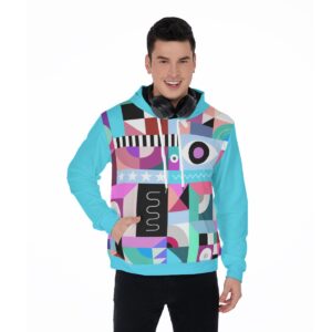 Geometric Design New - All-Over Print Men's Thicken Pullover Hoodie