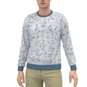 Elegant Marble Textures Design - All-Over Print Men's Sweatshirt
