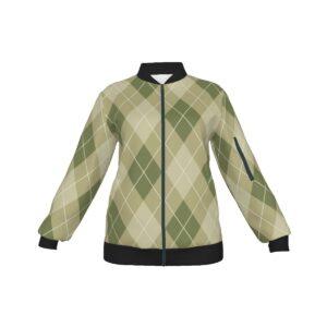 Argyle Pattren Design - All-Over Print Women's Jacket