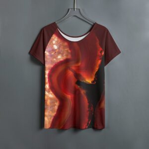 Agate Backgrounds Design - All-Over Print Women's Round Neck T-shirt With Raglan Sleeve