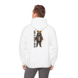 Hooded Sweatshirt Bear Back B-boy Design