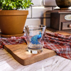 Beautiful Blue Peacock Design - Shot Glass, 1.5oz