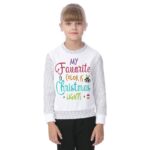 My Faverite Colors Christmas Lights - All-Over Print Kid's Sweatshirt