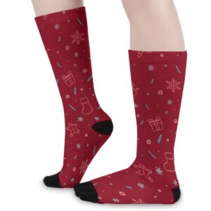 Christmas Pattren Design - All-Over Print Unisex Long Socks