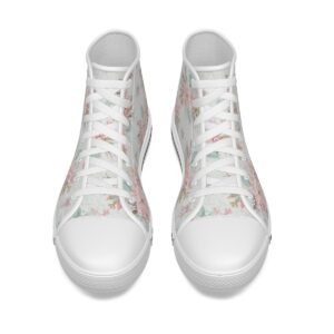 Christmas Flower Pattren Design - Kid's Canvas Shoes