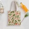Green Christmas Pattern - Double-Sided Printed Canvas Bag