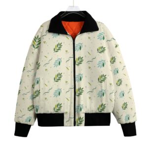 Twig Pattern Desgin - All-Over Print Unisex Knitted Fleece Lapel Outwear
