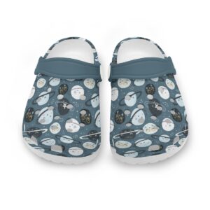 Cute spase cats pattern Design - Children's Hole Shoes