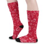 Christmas Pattren Design - All-Over Print Unisex Long Socks