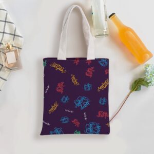 Xmas Seamless Patterns, Double-Sided Printed Canvas Bag