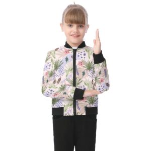 Winter Abstract Design - All-Over Print Kid's Bomber Jacket