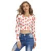 Women's Round Neck Crop Top T-Shirt