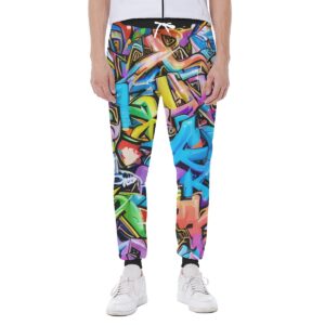 Graffiti Background - Eco-friendly All-Over Print Unisex Pants