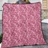 Creative Floral Background Design - Lightweight & Breathable Quilt With Edge-wrapping Strips