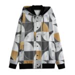 Abstract Shapes Design - All-Over Print Men's Varsity Jacket