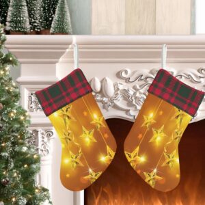 Christmas Ornament Golden Background Design - All-Over Print Christmas Socks