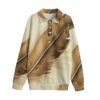 Creative feather Design - All-Over Print Unisex Lapel Collar Sweater