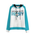 Feeling a Little Frosty Design - All-Over Print Men's Raglan Pullover Hoodie | Interlock