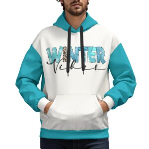 Winter Vibes Design - All-Over Print Unisex Plus Fleece Pullover Hoodie