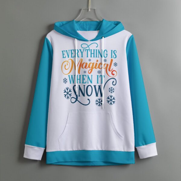Everything is Magical Design - All-Over Print Women's Pullover Hoodie With Drawstring