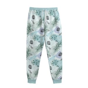 Winter Abstract Design - All-Over Print Men's Sweatpants With Waistband