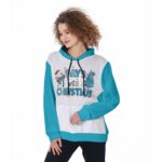 Day until Christmas Design - All-Over Print Women's Heavy Fleece Hoodie