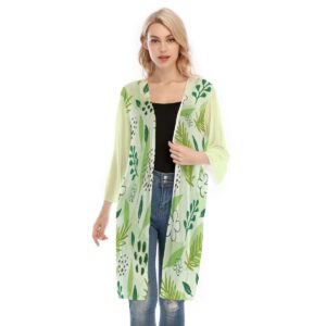 Summer Abstract Pattern Design - All-Over Print Women's V-neck Mesh Cardigan