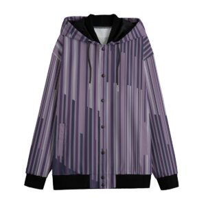 Abstract Stripes Design - All-Over Print Men's Varsity Jacket