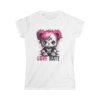 Love Hate Injured Bear Cartoon design - Women's Softstyle Tee