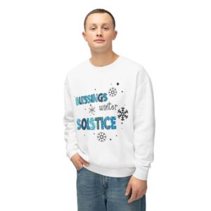 Blessing Winter Solstics Winter Snow Lightweight Sweatshirt