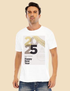 2025 happy new yerst shirt white