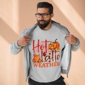 Hot latte weather Design - Unisex Crewneck Sweatshirt