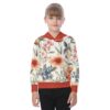 Floral Watercolor Seamless Patterns Bright Design - All-Over Print Kid's Heavy Fleece Hoodie
