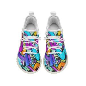 Abstract Graffiti Pattren Design - Women's Sports Shoes