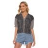 Dark Streaks Design - All-Over Print Women's V-neck Shirts