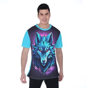 Wolf Esport Mascot Design - All-Over Print Men's T-shirt | Birdseye