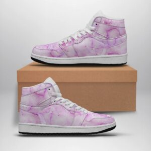 Pastel Alcohol Ink Textures Design - Women's Synthetic Leather Stitching Shoes