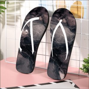 Black Texture Design - All-Over Print Men's Flip Flops