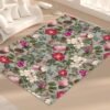 Flower Wall Design - Foldable Rectangular Floor Mat