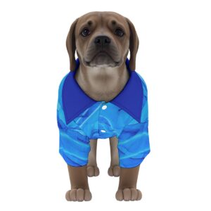 Blue Marble Effect Design - All-Over Print Pet‘s Hawaiian Shirt