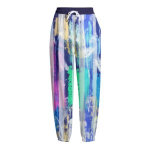 Colorful Striped Background Design - All-Over Print Unisex Knitted Fleece Pants