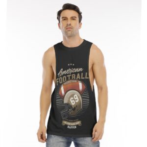 Amrican Football Design - All-Over Print Men's O-neck Long Tank Top